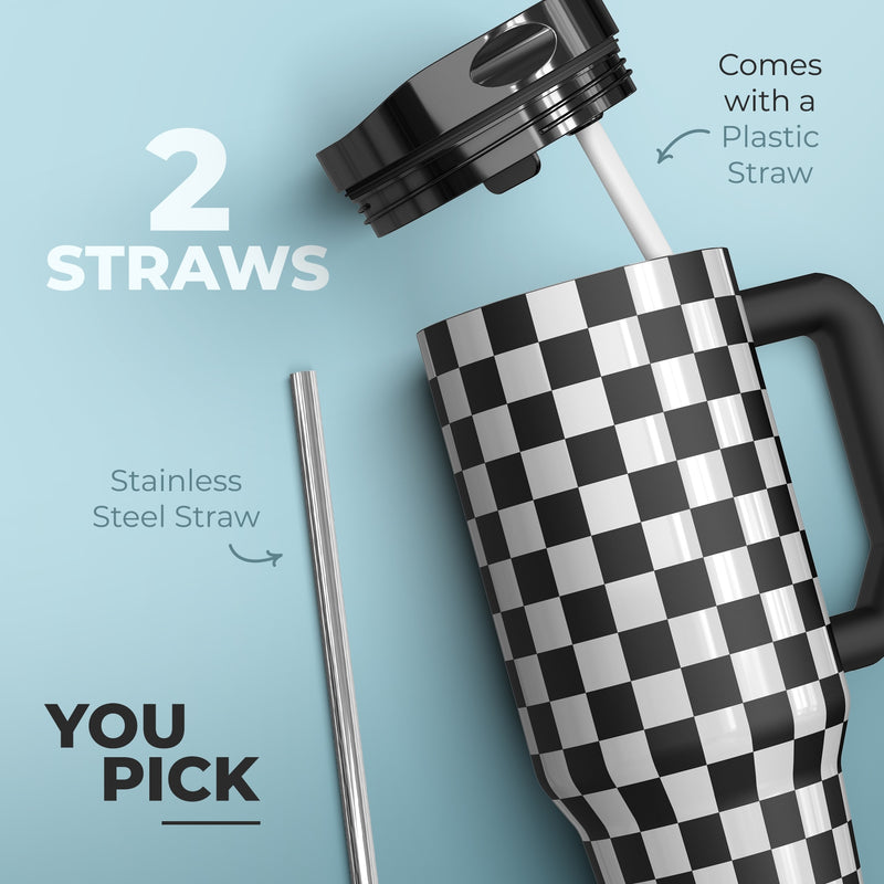 Thicc 40oz Blue Floral